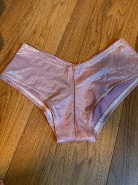 Pink sparkle pole shorts
